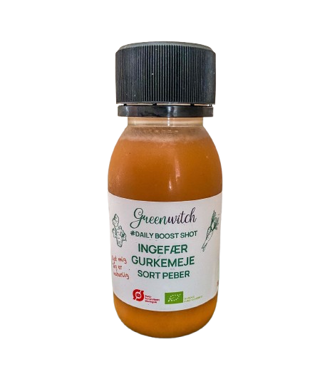 Greenwitch daily boost shot - Ingefær/Gurkemeje/sortpeber shot